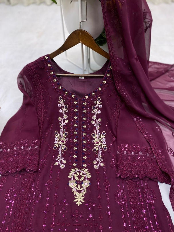 Elegant Embroidered Festive Suit – 3-Piece Set